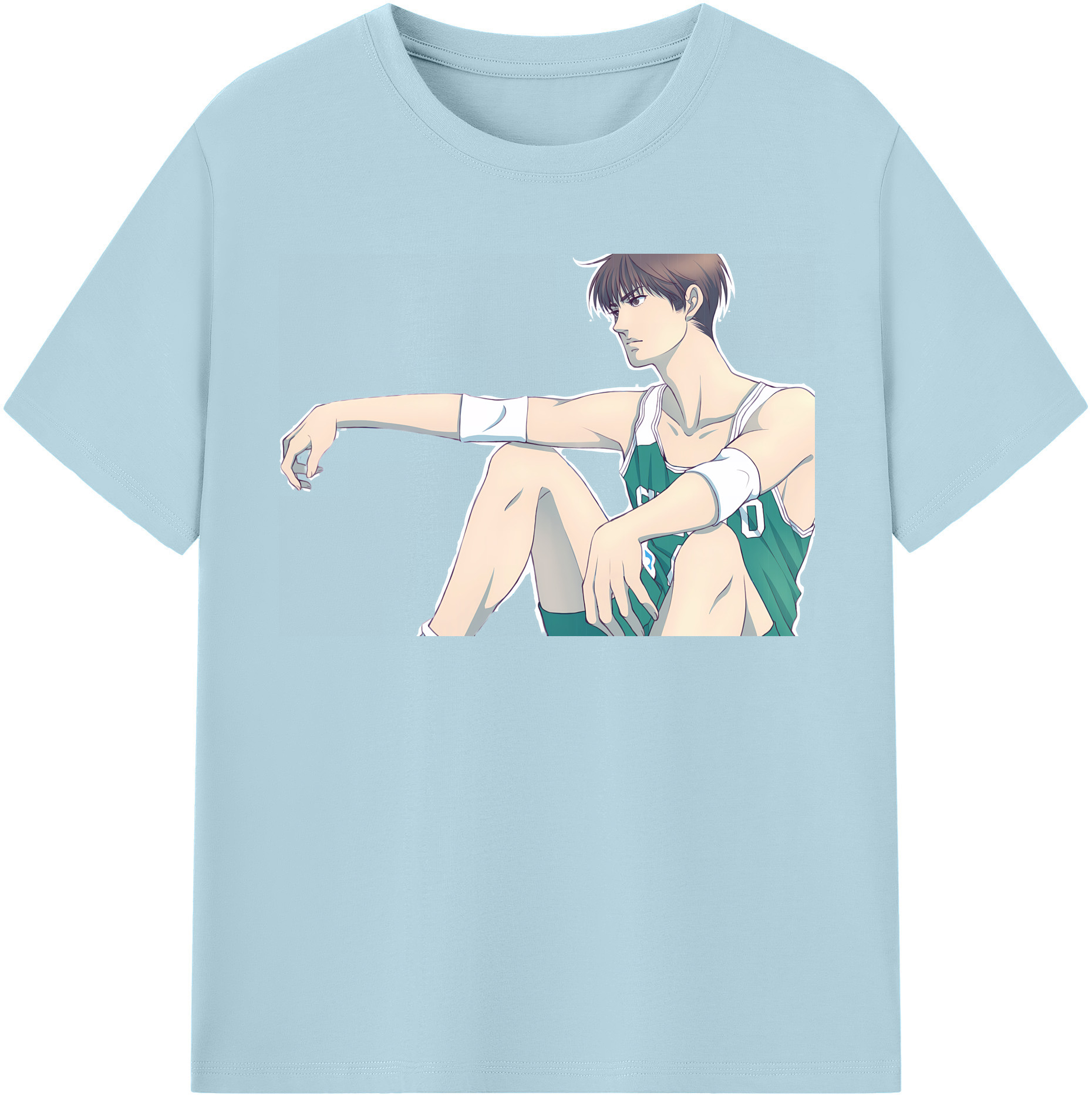 SLAM DUNK／スラムダンク 綿100％半袖Tシャツ（フロントプリント）